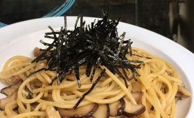 きのこの和風ペペロンチーノ